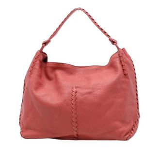 Bottega Veneta Pre-owned Woven Hobo Bag - Dames - Pre-owned - Rood - Maat: ONE Size Leer