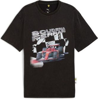Puma Scuderia Ferrari Sportswear Cotton Graphic T-Shirt in Puma Black at Nordstrom, Size Xx-Large