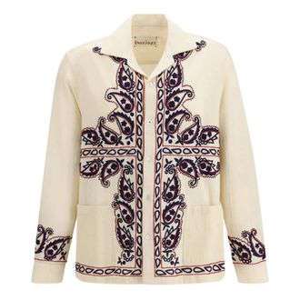 Baziszt Casual Shirts, male, Beige, Size: L Cabin Shirt