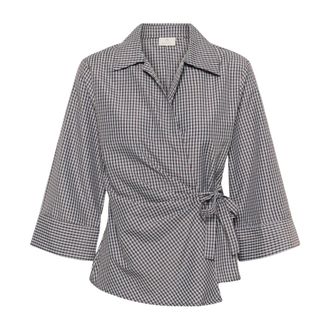 Kaffe Camisa de cuadros Kadinah - Blouses & Shirts - Mujer - Marr&oacute;n - 2XL
