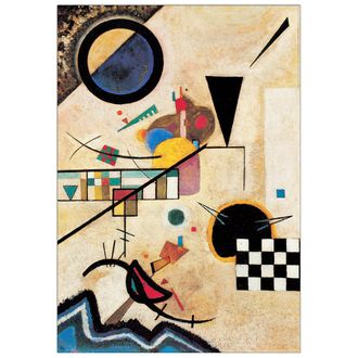 Artopweb Decorative panel, KANDINSKY - Contrasting Solids 1924 - 70x100