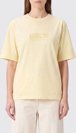 Maison Kitsun&eacute; T-shirt in cotone biologico con logo ricamato tono su tono