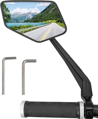OEM Espejo Retrovisor Izquierdo Para Bicicleta, Ajustable 360&deg;, Espejo Retrovisor En El Manillar, Ajustable, Apto Para Todos Los Modelos, Reflectante