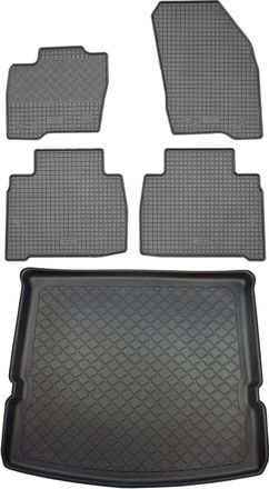 OEM Juego De Alfombrillas De Goma Para Coche Y Alfombrilla Para Maletero Para Ford S-max Ii Van (5 Puertas) A Partir De Septiembre De 2015