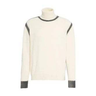 ATOMOFACTORY Turtlenecks, male, White, Size: L Modern Knitwear Bianco Aw25