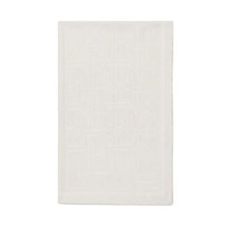 Elisabetta Franchi Foulard Rectangular Logo All-Over - Accessories - Mujer - Blanco - ONE SIZE