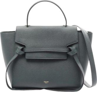 Celine Pre-owned Vintage Handbag - Dames - Vintage Handtas - Groen - ONE Size - Leer - Vintage