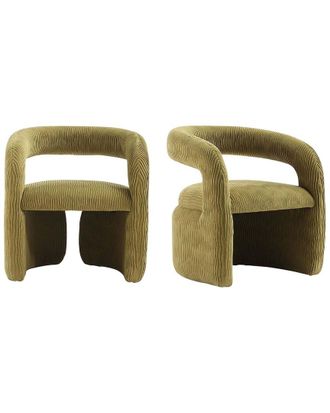 Manhattan Comfort Modern Corvette Velvet Dining Chair