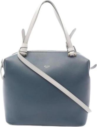 Celine Pre-owned Handbags, female, Blue, Size: ONE SIZE Pre-owned Leather Handbag