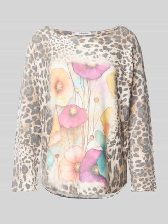 Zabaione Strickpullover mit Rundhalsausschnitt in Beige, Gr&ouml;&szlig;e S/M