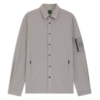 HUGO BOSS Relaxed-Fit Overshirt In Waffle Fabric, Size XX-Large
