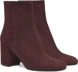 Gianvito Rossi Enkellaarzen met blokhak - Rood