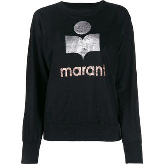 Isabel Marant Zwarte Klowia Sweatshirt - Stijlvol en Trendy - Dames - Sweatshirts - Zwart - XS - Hoodies & sweatvesten