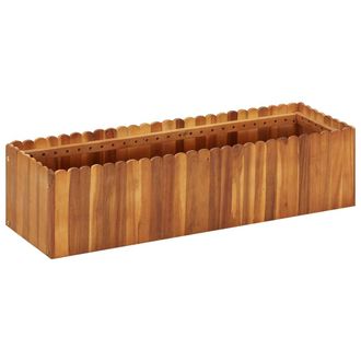 vidaXL Arriate De Madera Maciza De Acacia 100x30x25 Cm Vidaxl