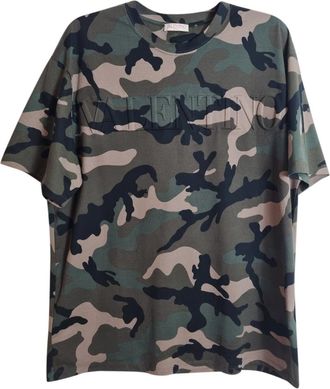 Valentino Garavani Valentino Camo Print T-Shirt Size L