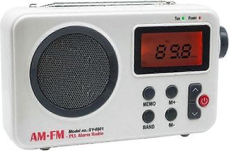 OEM Radio Port&aacute;til Am/fm, Radio Digital Para Ducha, Mini Radio Est&eacute;reo Con Conector Para Auriculares Y Pantalla Lcd, Versi&oacute;n Con Altavoz Y Conector Para A