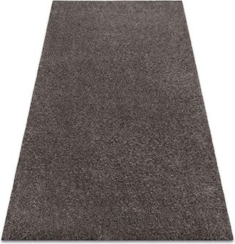RugsX Rugsx - Carpet buenos 6646 shaggy plain, single color grey grey 180x270 cm