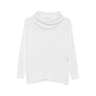 D.exterior Maglione con collo a imbuto a coste - - Knitwear - Donna - Bianco - S