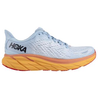 Hoka One One Hoka Clifton 8 Textile Womens Low Top Trainers - Summer Song Ice Flow - Size:UK 5.5
