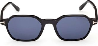 Tom Ford Sunglasses Ft1301 01 V Joey Black/Blue Men