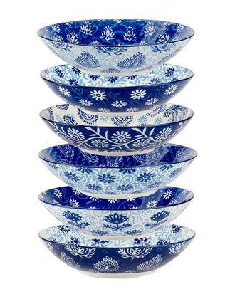 Certified International Carnival Set Of 6 Soup/Pasta Bowls