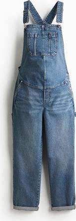 H&M MAMA Kn&ouml;chellange Latzhose aus Denim - Denimblau