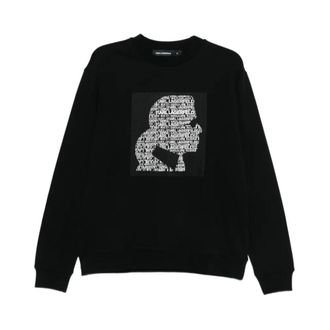 Karl Lagerfeld Hoodies & sweatvesten, Dames, Zwart, L, Sweatshirts