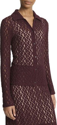 Vince Floral Smocked Button Up Shirt