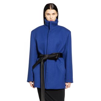 Saint Laurent Belted Wool Coat