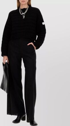 Maison Margiela destroyed cropped jumper