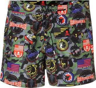 Philipp Plein Friendly Zwemshorts - Heren - Strandmode - Veelkleurig - 3XL - Polyester - Badmode