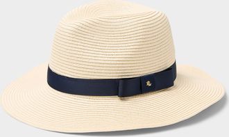 Lauren Ralph Lauren Womens Banded paper straw Fedora Hat