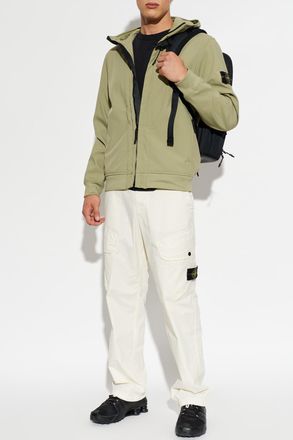 Stone Island Jacket With Hood, Mens, Green