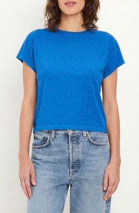 Michael Stars Grayson Chopped Crewneck T-Shirt in Blue Ribbon at Nordstrom