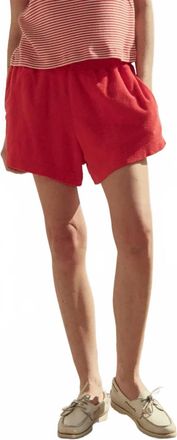 The Great. Micro Terry Swing Short In Pimento
