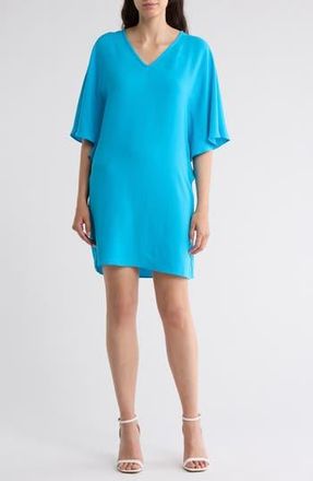 Trina Turk Country Club Short Sleeve Shift Dress in Gulfstream at Nordstrom Rack, Size X-Small