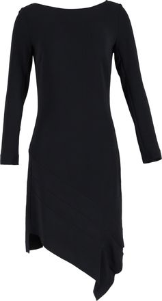 Roland Mouret Asymmetric Dress in Black Polyester