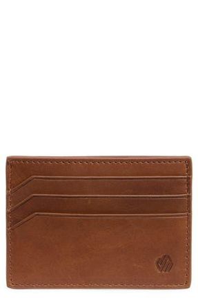 Johnston & Murphy Leather Card Wallet in Mahogany at Nordstrom Rack