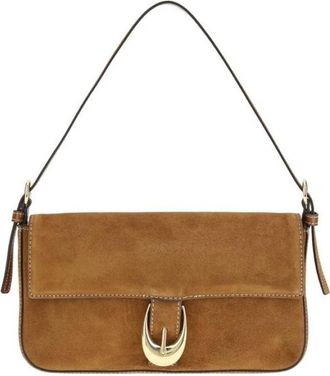 Staud Harlow Schoudertas - Dames - Schoudertassen - Bruin - ONE Size - Leer - Tassen