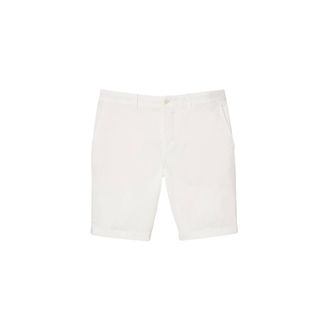 Lacoste Casual Shorts, male, White, M, White Slim Fit Bermuda Shorts