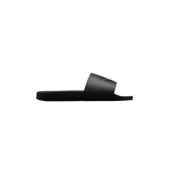 Moncler Moncler バジル スリッポン スライド Moncler Men's Basile Blue Rubber Slides - 靴