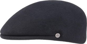Lierys Outdoor Flat Cap Wool Felt Water-Repellent Packable Made in Italy Men Fall Winter Navy