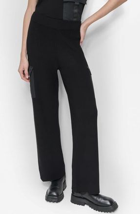 DKNY Cargo Sweater Pants in Black at Nordstrom, Size Medium