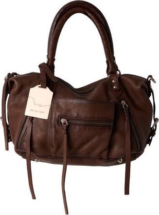 Free People We The Free Baby Emerson Leather Tote in Espresso at Nordstrom