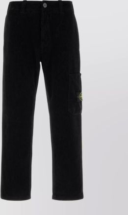 Stone Island straight leg corduroy cargo trousers