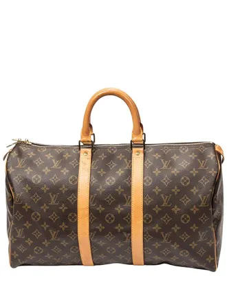 Louis Vuitton Brown Monogram Canvas Keepall (Authentic Pre-Loved)