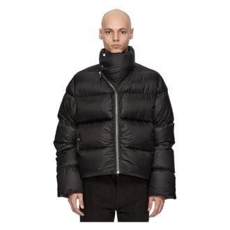 Rick Owens Giacca Imbottita con Collo Alto a Tartaruga - - Jackets - Uomo - Nero - M