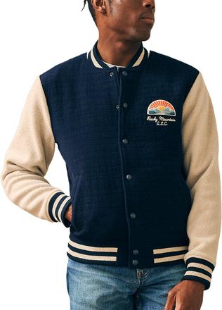Faherty Wool-Blend Varsity Jacket