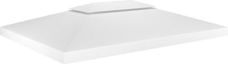 vidaXL Toldo De Cenador 2 Niveles 310 G/m&sup2; 4x3 M Blanco Vidaxl Blanco