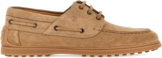 Tod's Light Brown Suede Loafers